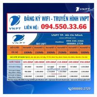 LẮP WIFI VNPT TẠI BÌNH CHÁNH 165k/tháng - 0888802729